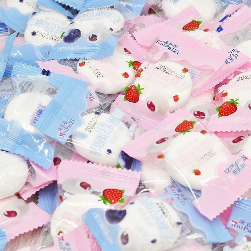 【爆款】棉花糖 童趣零食 草莓夾陷 巧克力 派對零食 情人節禮物 綿花糖 交換禮物