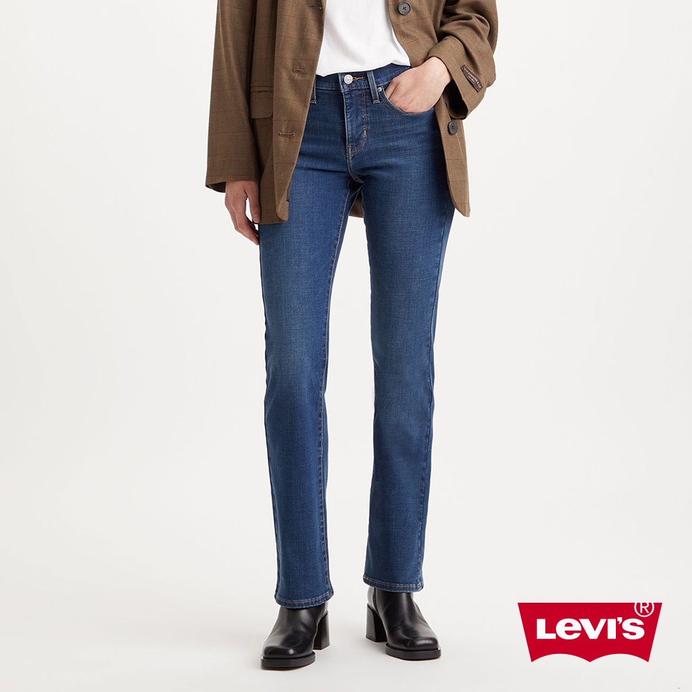 Levis 315中腰縮腹修身靴型牛仔長褲 / 精工中藍染水洗 / 彈性布料 女款 19632-0103 熱賣單品