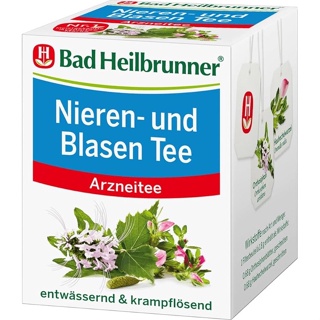 [全新🇩🇪］現貨1盒Bad Heilbrunner 天然藥草茶-膀胱及腎（利尿排石）茶包 /一盒8入