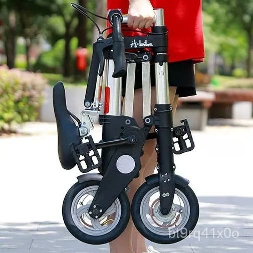 🔥店長推薦🔥腳踏車代步車迷你型8寸折疊自行車10寸單車小折疊車免充氣abike