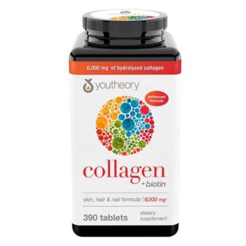 現貨不用等☆ Youtheory Collagen 膠原蛋白+生物素，390錠