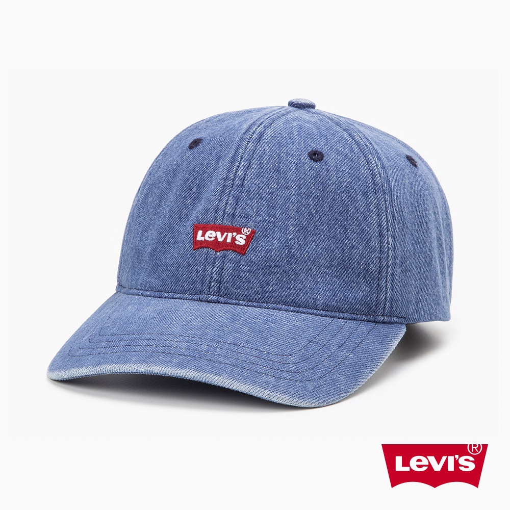 Levis 可調式環釦丹寧棒球帽 / 經典Logo刺繡布章 男女 D7827-0001 人氣新品