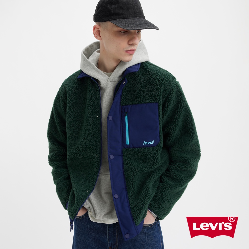 Levis 暖身鋪毛防風outdoor外套 森林綠 男款 A5631-0001 熱賣單品