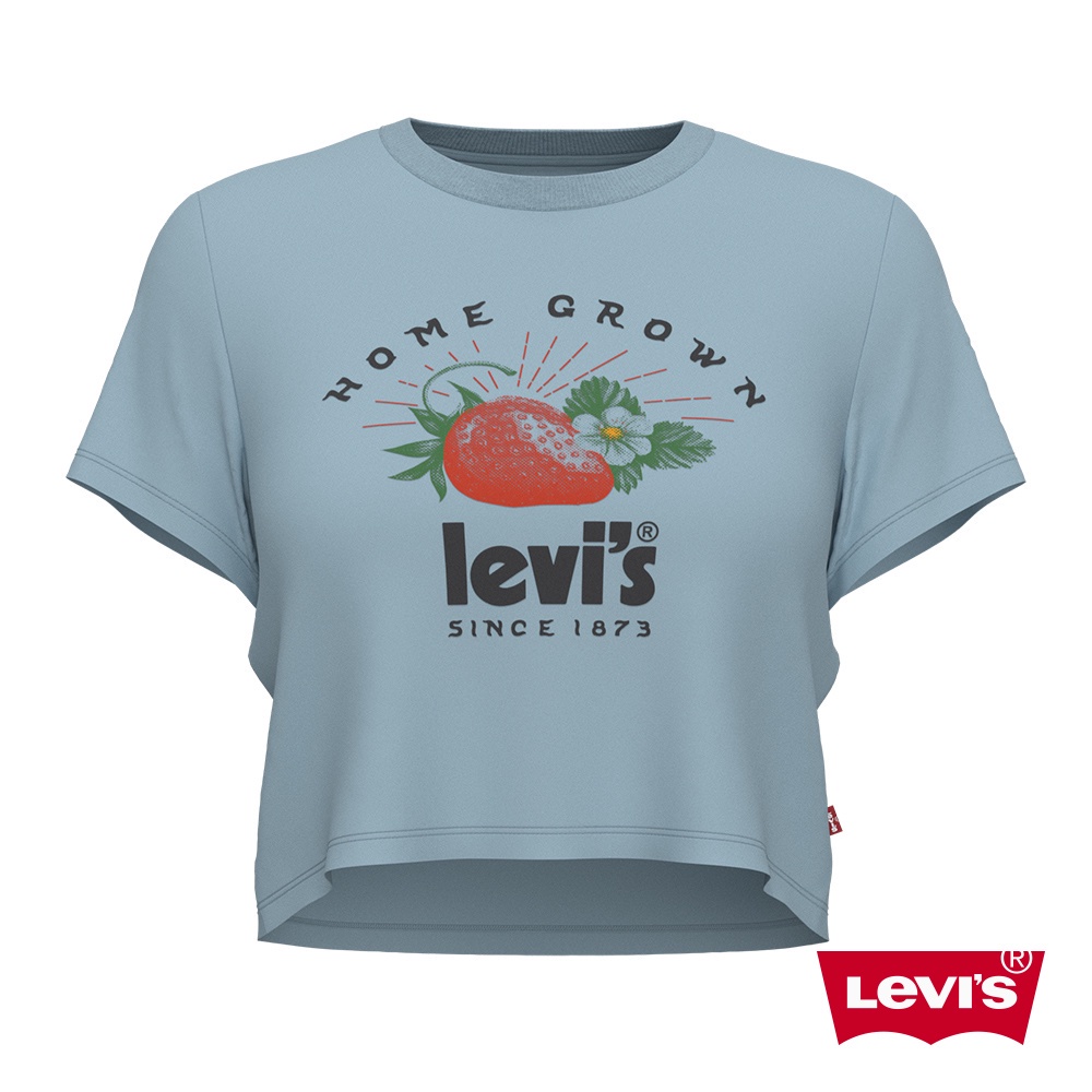 Levis Fresh夏日水果吧系列 短袖T恤 / 修身短版 / 復古小農市集風 女 A0785-0036 熱賣單品