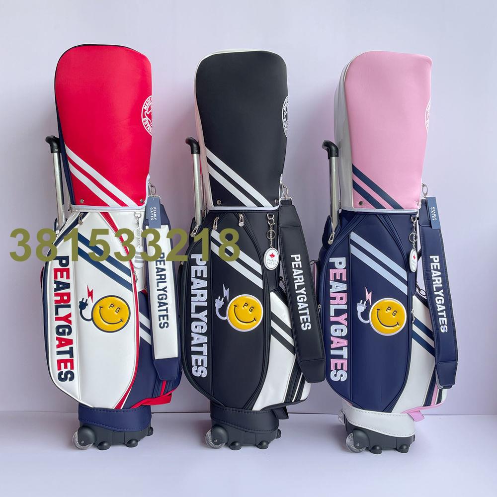 新款PEARLYGATES高爾夫球包帶輪拉桿球袋便攜式男女通用款防水包 &lt;顔羽adbQ&gt; 高爾夫球包 支架包 球桿包