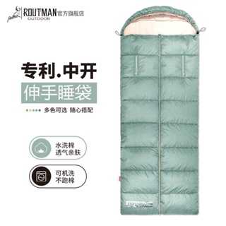 路特曼睡袋大人戶外室內冬季加厚保暖露營旅行單人雙人隔臟棉睡袋床包單人被套客制化