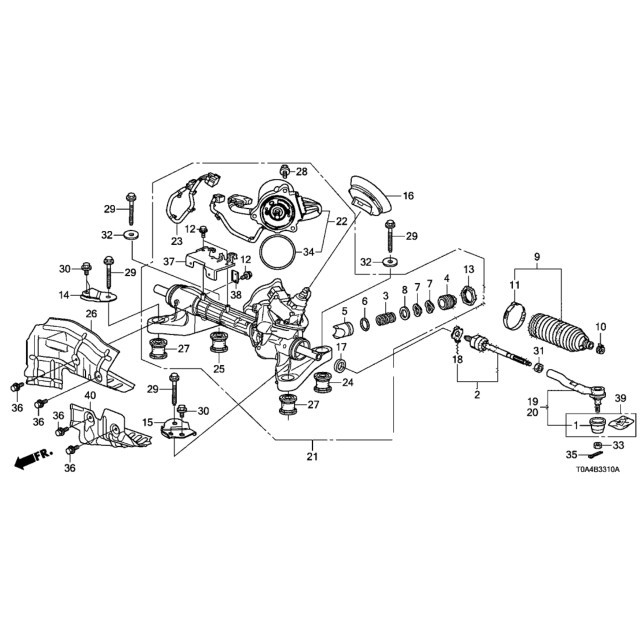 【明水自動車】 HONDA 原廠部品 CRV4 CRV 2012-16 方向機