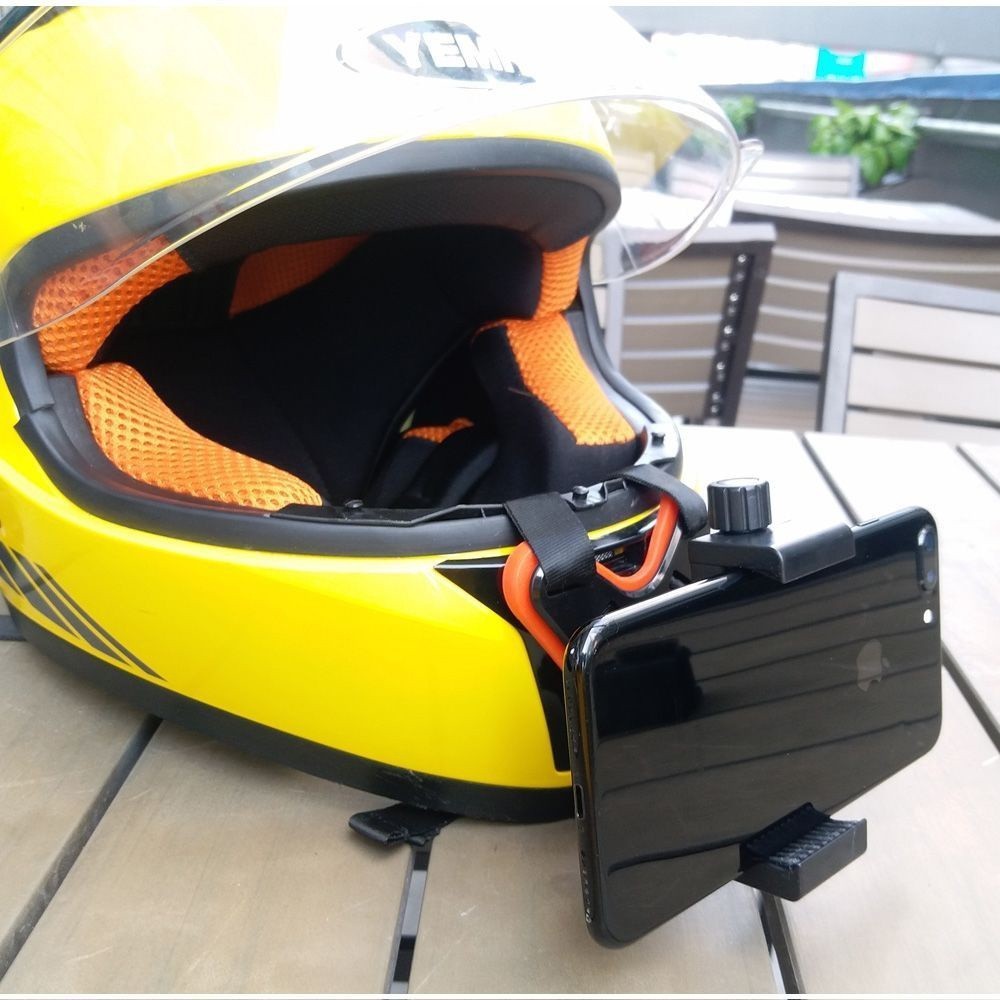 安全帽手機架 摩托車頭盔下巴手機固定拍攝支架第一人稱視角騎行裝備拍攝神器 CV2N Y2S2