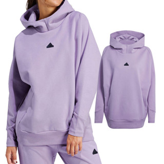 Adidas W Z.n.e. Wtr Oh 女款 紫色 運動 休閒 帽T 上衣 長袖 IS4336