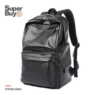 【Superbuy】皮革大容量後背包/雙肩包 筆記本電腦包/筆電包 防盜商務通勤包/防水戶外旅行包/簡約學生書包/男包