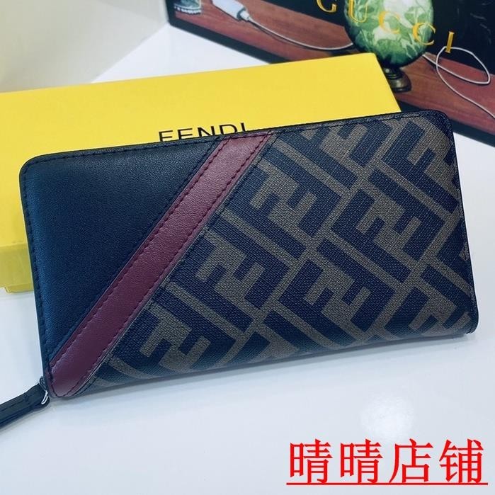 （晴晴二手）/岢*/%FENDI 芬迪 長夾 錢包 皮夾 零錢包 手拿包 手包 手抓包 多卡位 男士皮夾 男夾