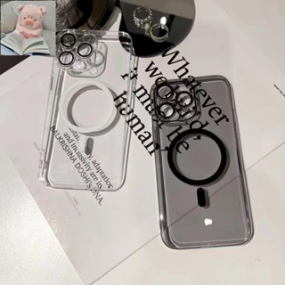 不發黃 高質量 鏡頭膜magsafe磁吸手機殼 適用於iPhone15 14 13 12 15Promax手機殼 高透