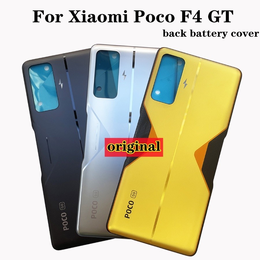 ☞100% 原裝適用於小米 Poco F4 GT 玻璃電池蓋後蓋原廠背蓋