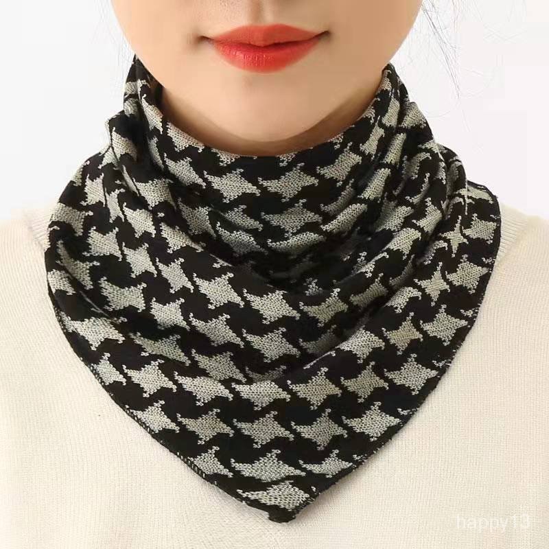 台灣出貨 絲巾 秋冬絲巾 圍脖女秋冬季護頸椎脖套 韓版百搭保暖時尚假領子新款圍巾 防曬 脖圍 三角巾 小圍巾 護頸圍巾