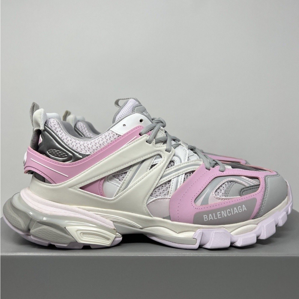 巴黎世家 Balenciaga Track LED 灰粉 粉色 增高鞋 厚底鞋 老爹鞋 運動鞋 尾部燈光 555036