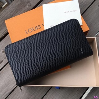 TF店二手 全新 Louis Vuitton LV 路易威登ZIPPY EPI 水波紋皮革拉鍊長夾 M60017零錢