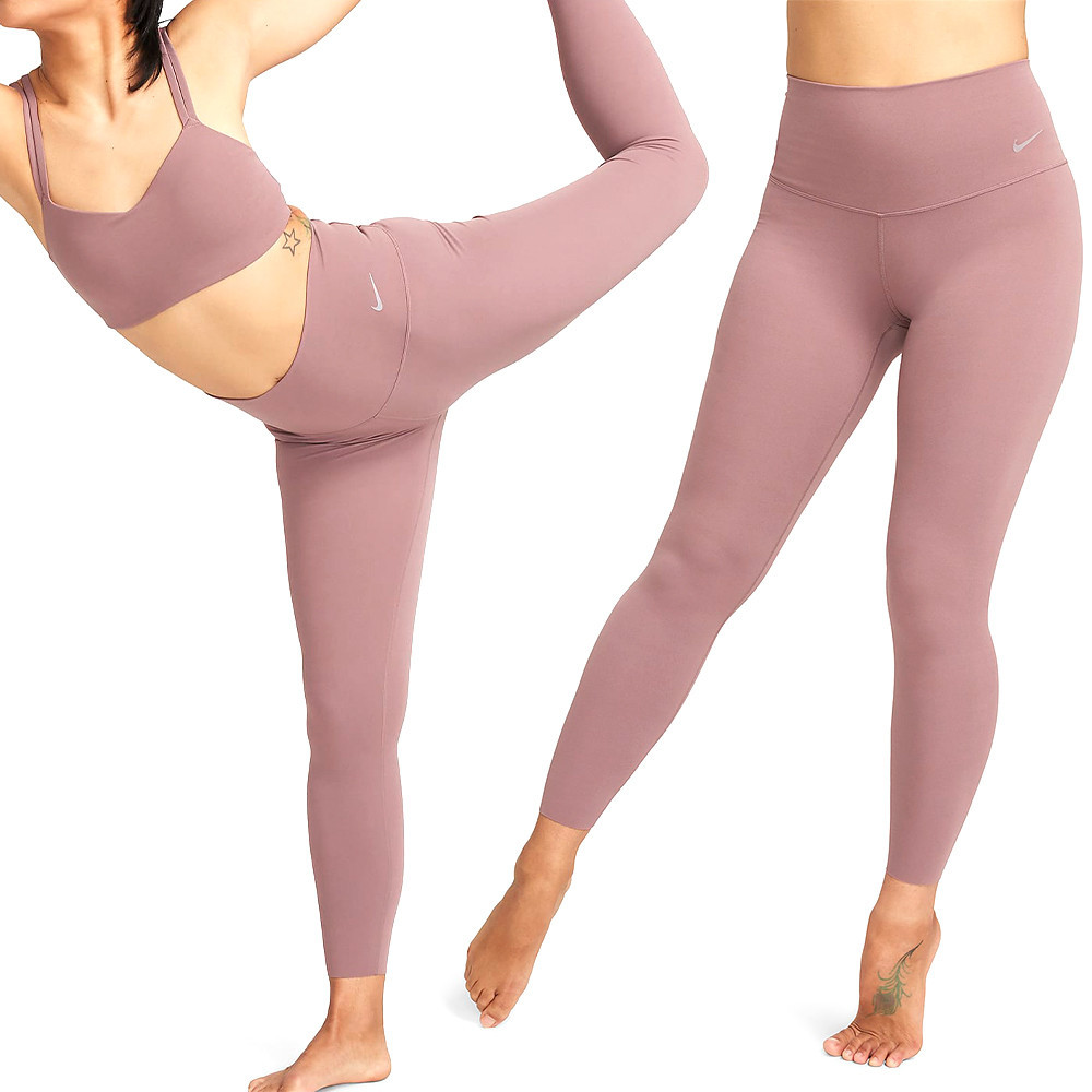 Nike Zenvy 女 棕 緊身 瑜珈 運動 休閒 透氣 緊身褲 長褲 DQ6016-208
