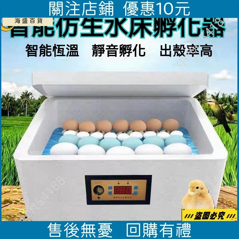 【海盛百貨】110V 12V 雙電 半自動孵化器 孵蛋機 智能型傢用孵蛋器 照蛋燈 智能水牀 小型 孵蛋器 孵化箱