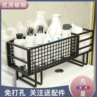 YH 衛生間免打孔馬桶置物架浴室雙層夾縫架廁所多功能收納架儲物架子