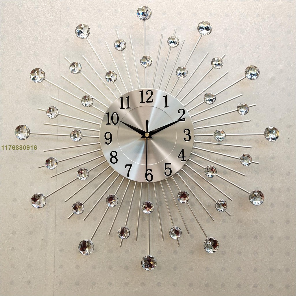 創意時鐘 壁鐘 裝飾掛鐘 掛鐘 數字鐘 時鐘 造型鐘 靜音 [真的ahf8] 數字鐘現代歐式簡約石英鐘家 壁掛 電子鐘
