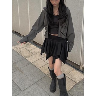 Codibook｜韓國 anyonemore 素面鬆身抽繩連帽外套［預購］拉鍊外套 parka 女裝