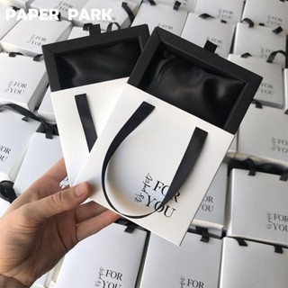 【佰佳客製】【首飾盒】 首飾盒 抽屜盒 訂製ins風 高階感 黑白飾品盒 logo訂製 收納盒