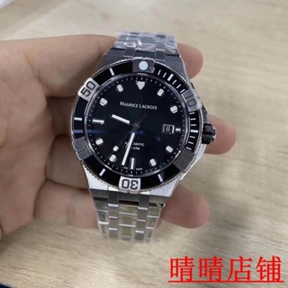 （晴晴二手）MAURICE LACROIX 艾美AIKON venturer 系列-鋼帶-43mm-藍/黑-鋼帶男錶