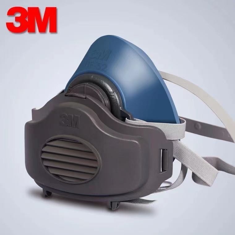 特價3MHF-52矽膠防塵面具防工業打磨粉塵口罩活性炭防異味電焊煙面具