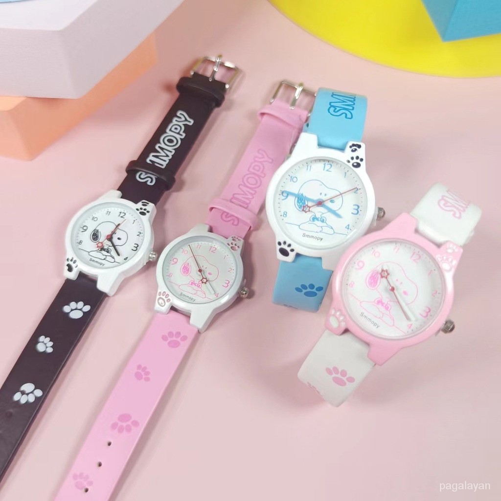 【超可愛💝】新款史努比兒童手錶卡通男孩男童小學生手錶小清新簡約ulzzang錶 卡通手錶 兒童腕錶 小孩手錶 生日禮物