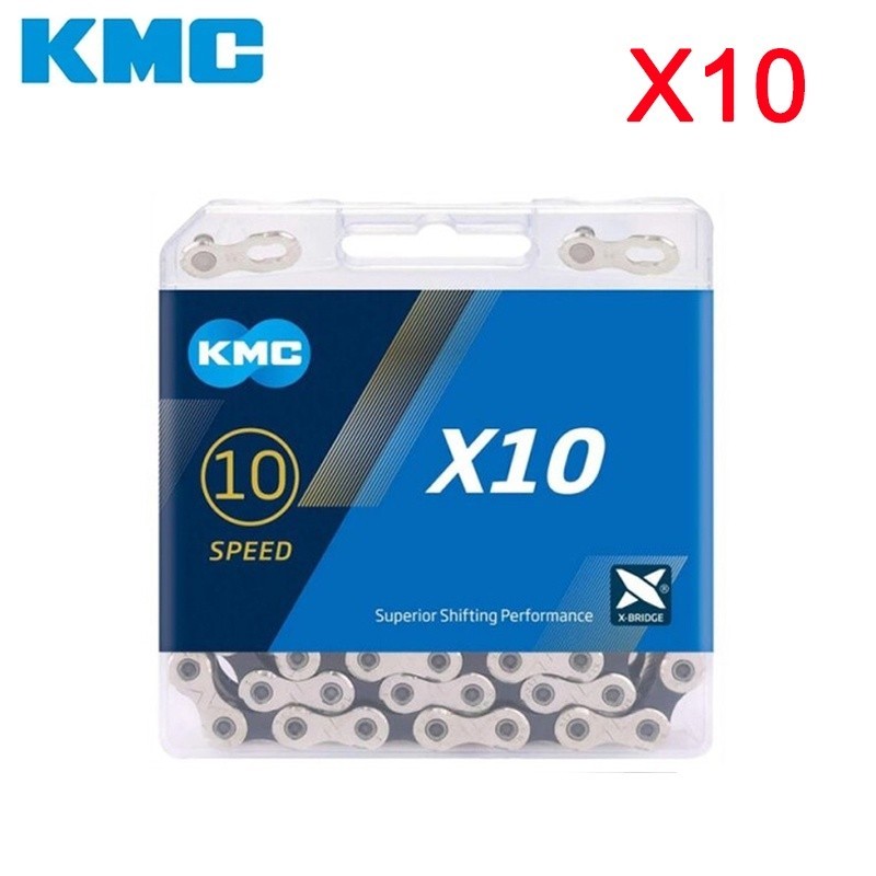 KMC 公路腳踏 車鏈條 X10 116L腳踏車鏈條 10速 魔術按鈕 山地帶原裝盒 自行車腳鏈
