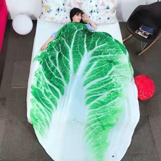 法蘭絨創意蔬菜白菜西紅柿生菜毯空調毯蓋毯宿舍男女單雙 毛毯 蓋被臺灣出貨✈