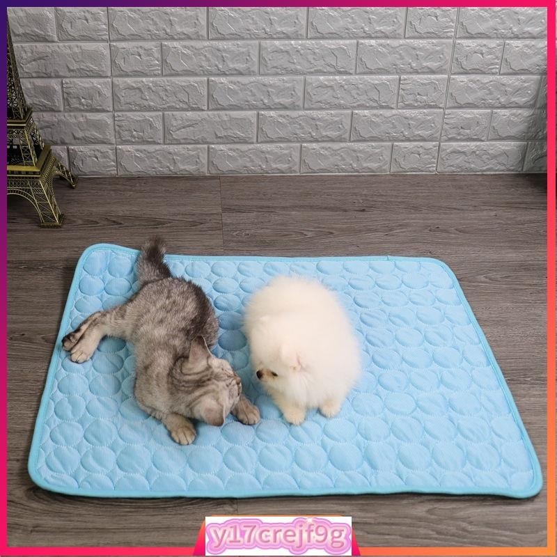 Pet Summer Cooling Mat Bed Ice Pad Dog Cat Cool and Bite Res