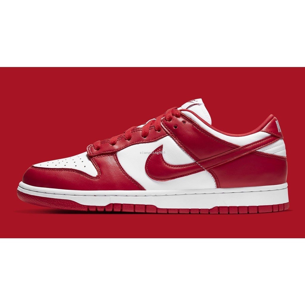 NIKE DUNK LOW SP 紅白 大學紅 低幫休閒百搭滑板鞋CU1727-100