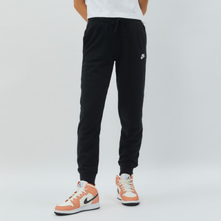 Nike AS W NSW CLUB FLC 女 黑色 休閒 運動 慢跑 中腰 磨毛 長褲 DQ5192-010