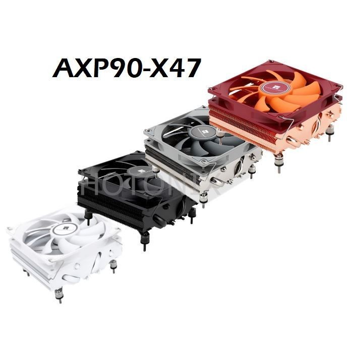 ☸Thermalright AXP90-X47 CPU 空氣冷卻器薄型 4 熱管 135W 適