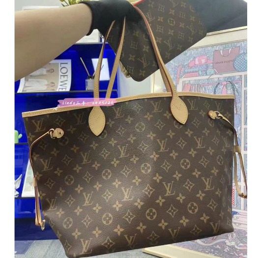 二手99新 LV 路易威登 LV Neverfull 經典老花中號 子母包/購物袋/肩背包/手提包 M41177