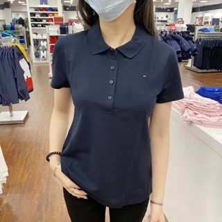 北美奧萊女裝簡約時尚彈力純色短袖polo衫t恤夏季