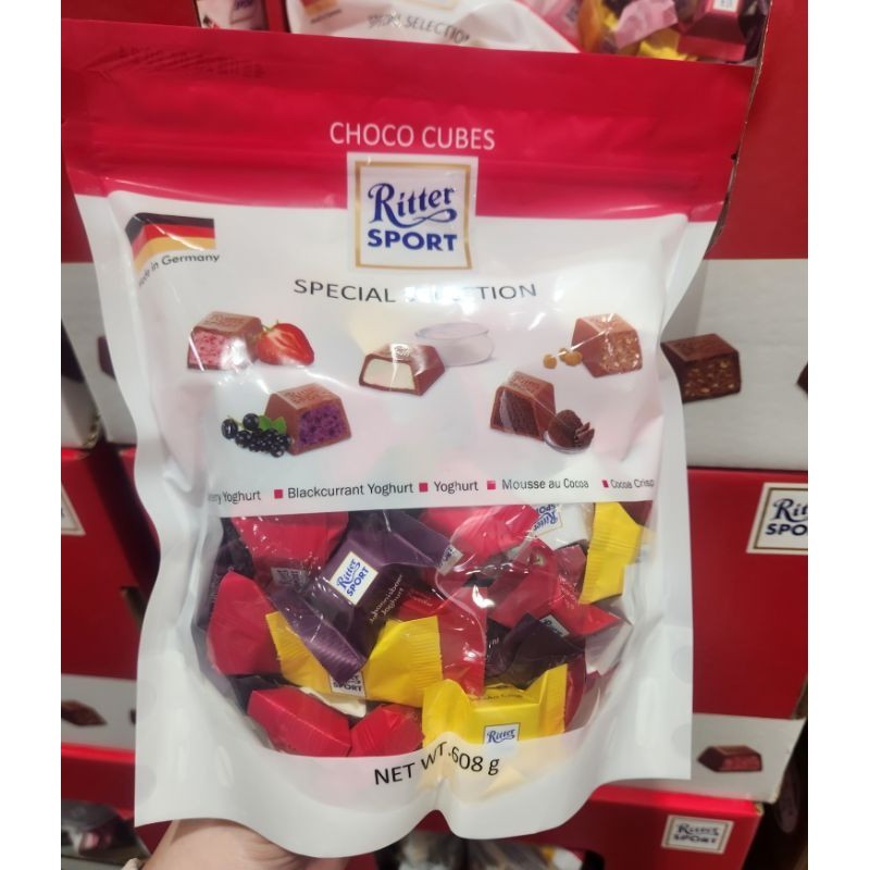 好市多 Costco Ritter Sport 力特 巧克力口味彩色方塊 608公克 德國巧克力 水果風味 代購