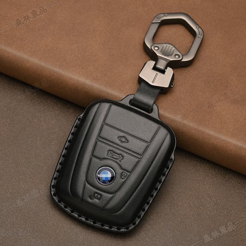 寶馬I3鑰匙皮套男 適用於I5 I8 新能源 BMW高檔皮紋鑰匙保護殼下殺UP