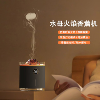 🔥[臺灣發貨]🔥新爆款小紅書衕款創意迷你火山熔巖香薰機 小型傢用酒店usb 七彩氛圍燈火燄加濕器