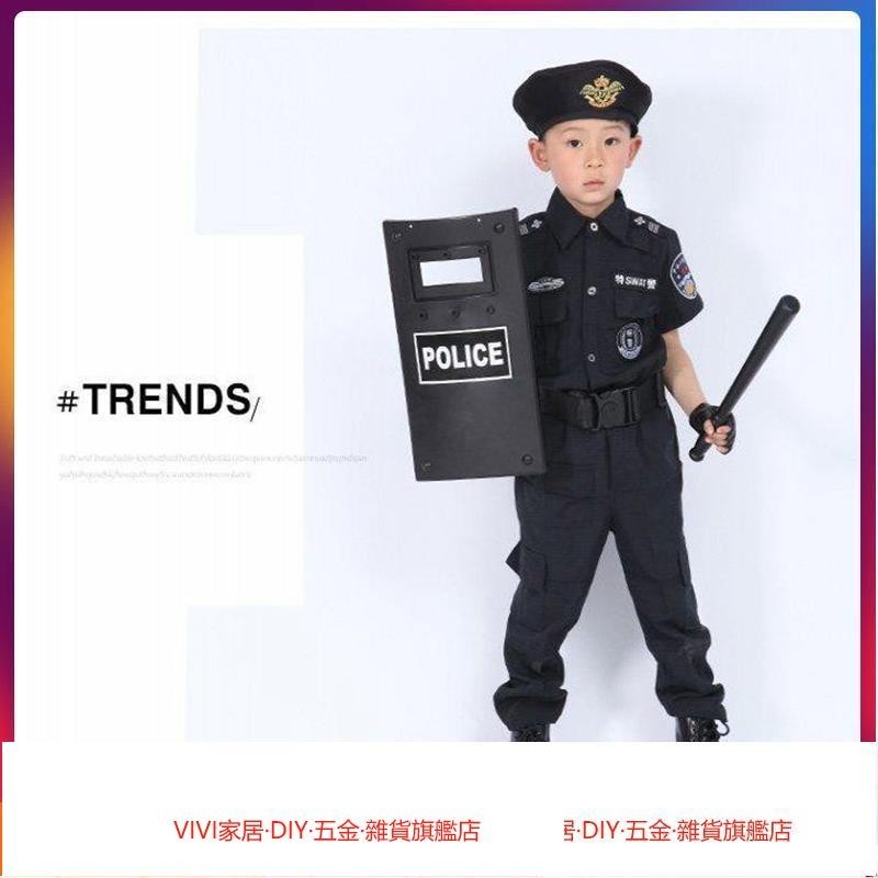 兒童小警察盾牌玩具吃雞套裝聲光手雷戰術頭盔幼兒園演出舞臺道具