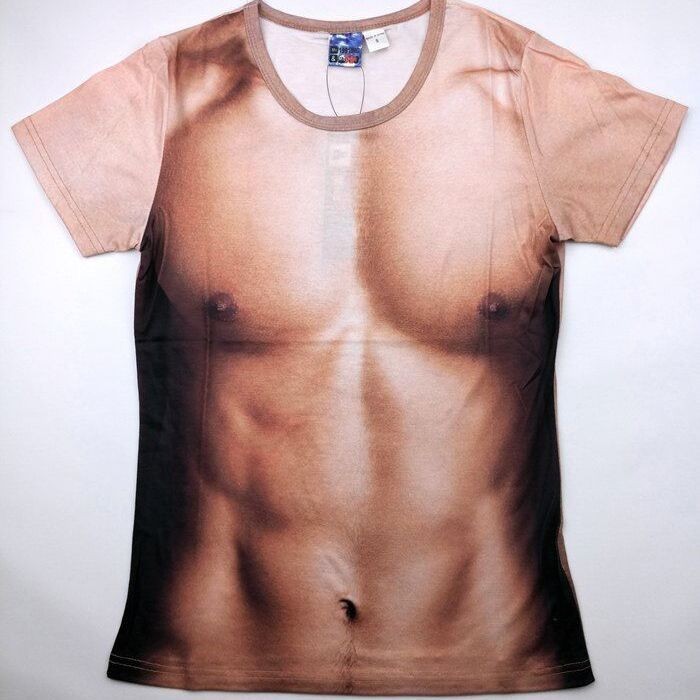 【酷帥潮男】短袖 T恤 上衣 搞怪 創意 創意假腹肌肉短袖T恤男個性大猩猩衣服3D立體猴子圖案搞怪體上衣