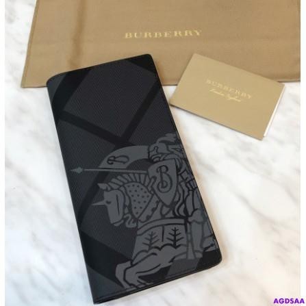 二手 Burberry 2019SS新款設計大戰馬防刮經典格紋男款短夾/長夾/手拿包