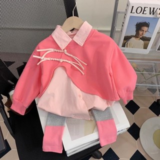 女童春裝套裝2024新款時髦兒童裝女寶寶春秋季衣服可愛小童兩件套Fashion SHOP