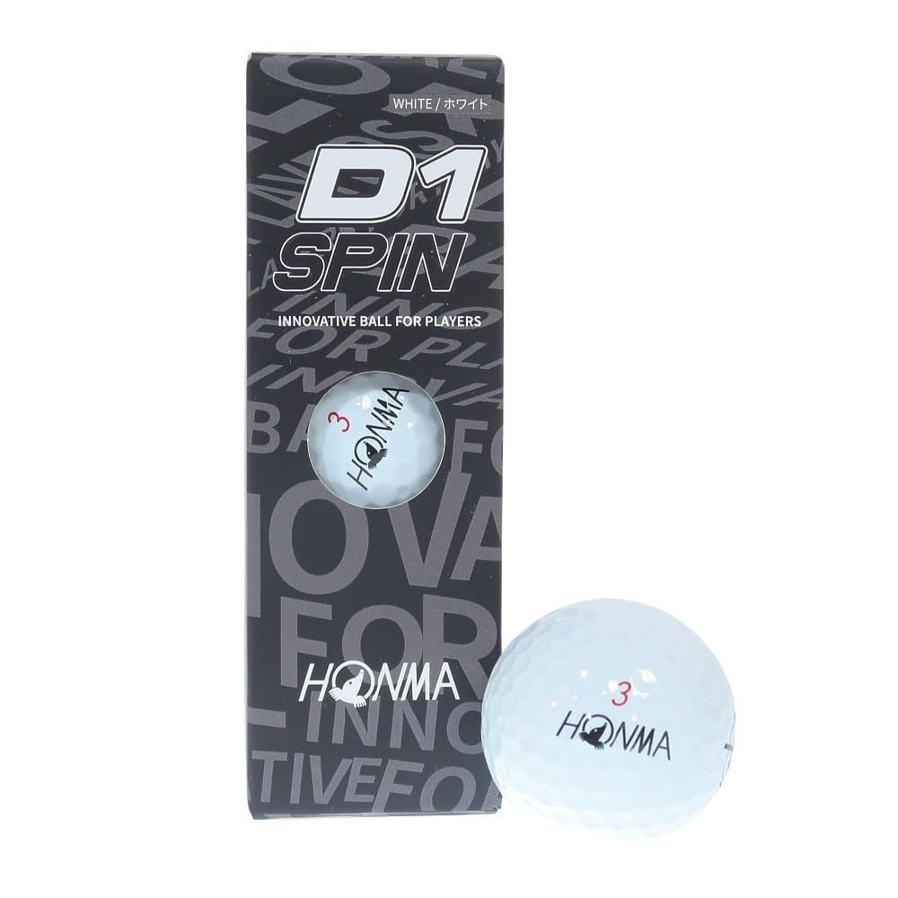 Honma Golf Honma 1 套（3 球）高尔夫官方用球 HONMA D1 SPIN 白色 [日本直送]