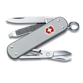 【Victorinox 瑞士維氏】瑞士刀 CLASSIC SD ALOX 5用刀-銀(0.6221.26) 墊腳石購物網
