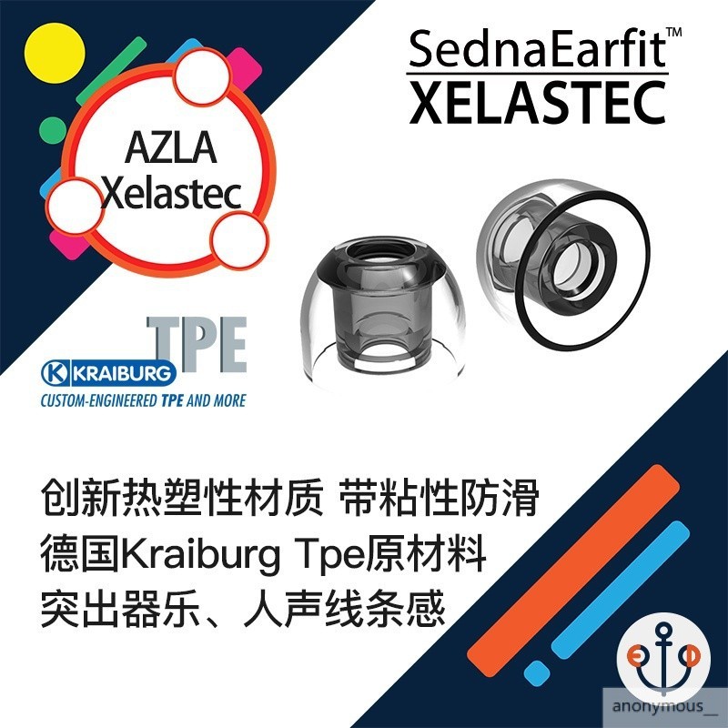 √AZLA Xelastec耳套 TPE wf1000 xm4 1750CU qdc 帶粘性人聲耳塞套