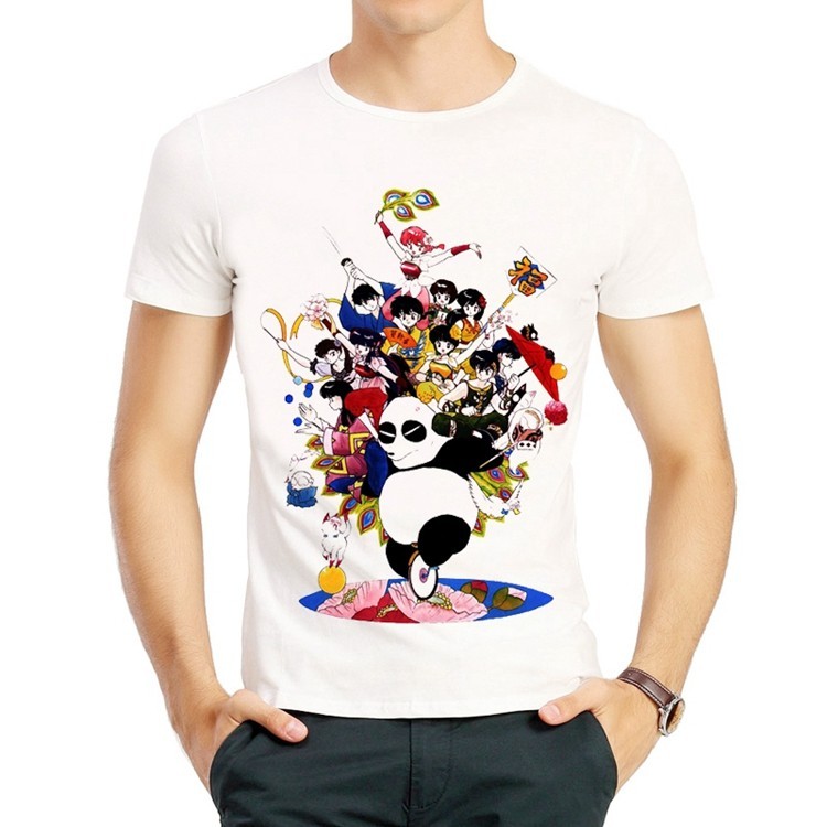 亂馬T恤 80后動漫 早乙女玄馬短袖卡通衣服男女Ranma 1/2 T-shirt