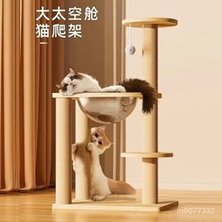 貓爬架 貓窩 貓咪爬架 貓別墅 大型一體貓爬架 貓抓玩具 實木貓爬架 貓爬架太空艙