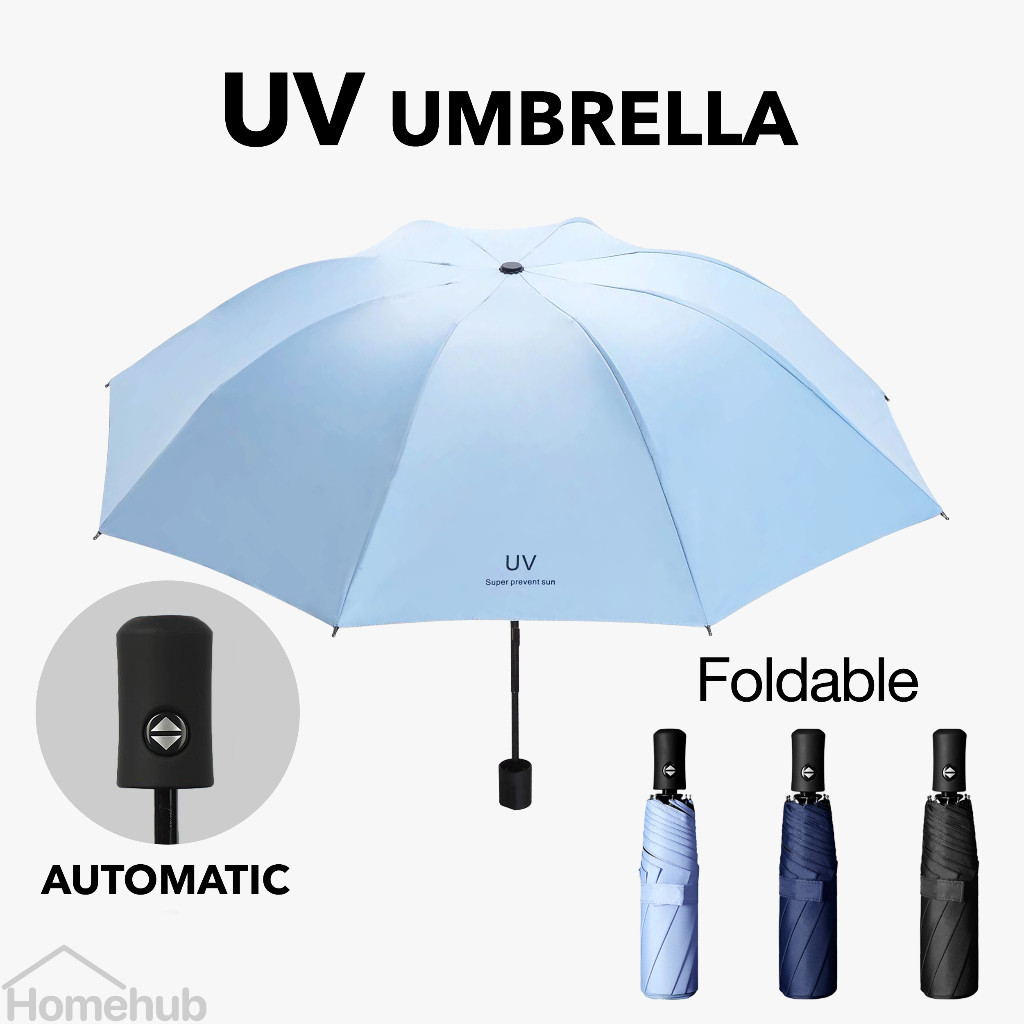 Homehub Automatic Umbrella Lightweight Small Foldable Mini C